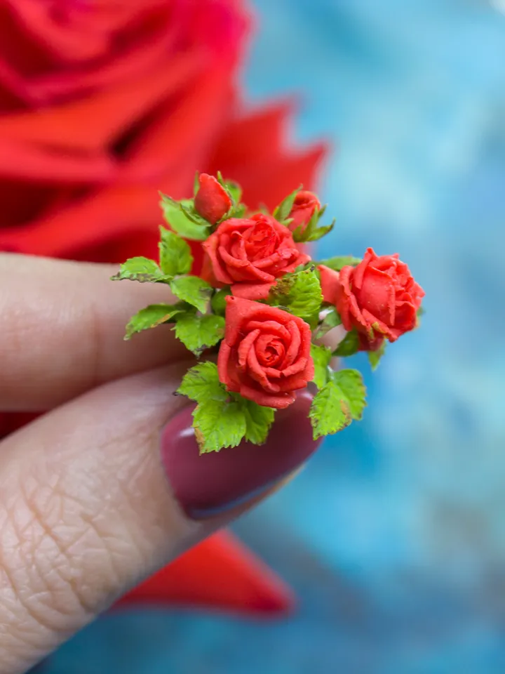TUTORIAL Miniature French Roses with air dry clay