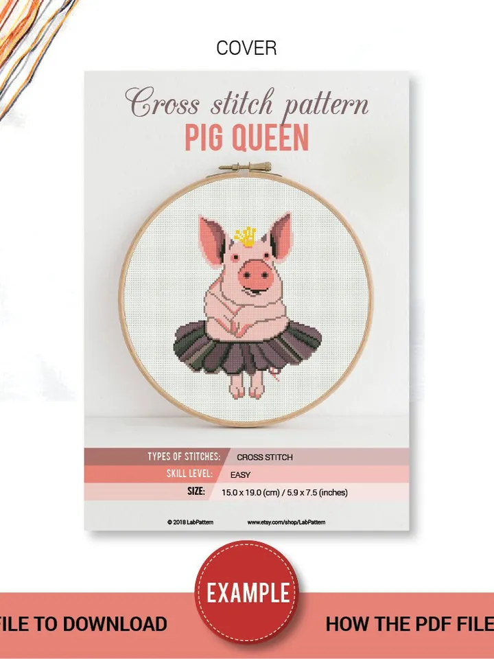 Mandala Unicorn Cross stitch pattern | Embroidery Pattern | Instant Download | Embroidery Designs