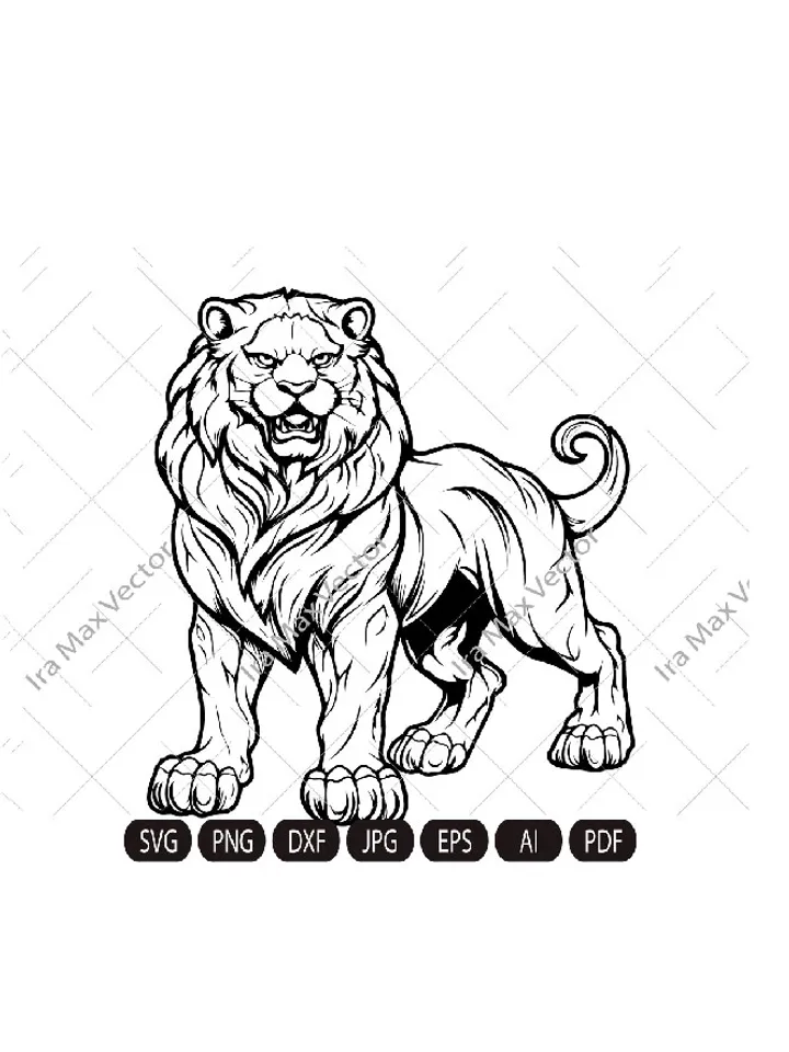 Lion svg, Lion Head svg , Lion standing svg , Lion King svg , Lions Mascot svg , Leo svg ,Lion Head ,Lion Printable, Lion heraldry
