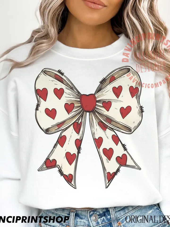 Coquette Bow Heart Png, Valentine Design Png, Valentine Bow Design, Valentine Gift, Heart Love Png, Valentine Png, Heart png, Sublimation
