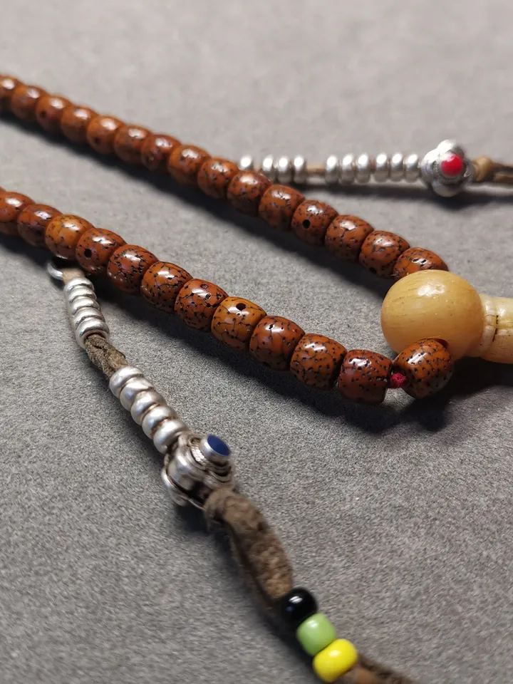 Gandhanra Handmade 5mm Silver Tibetan Buddhist Prayer Bead Counters for 6-15mm Mala