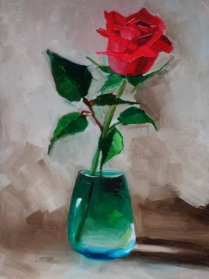 oil painting on canvas 15 x 21