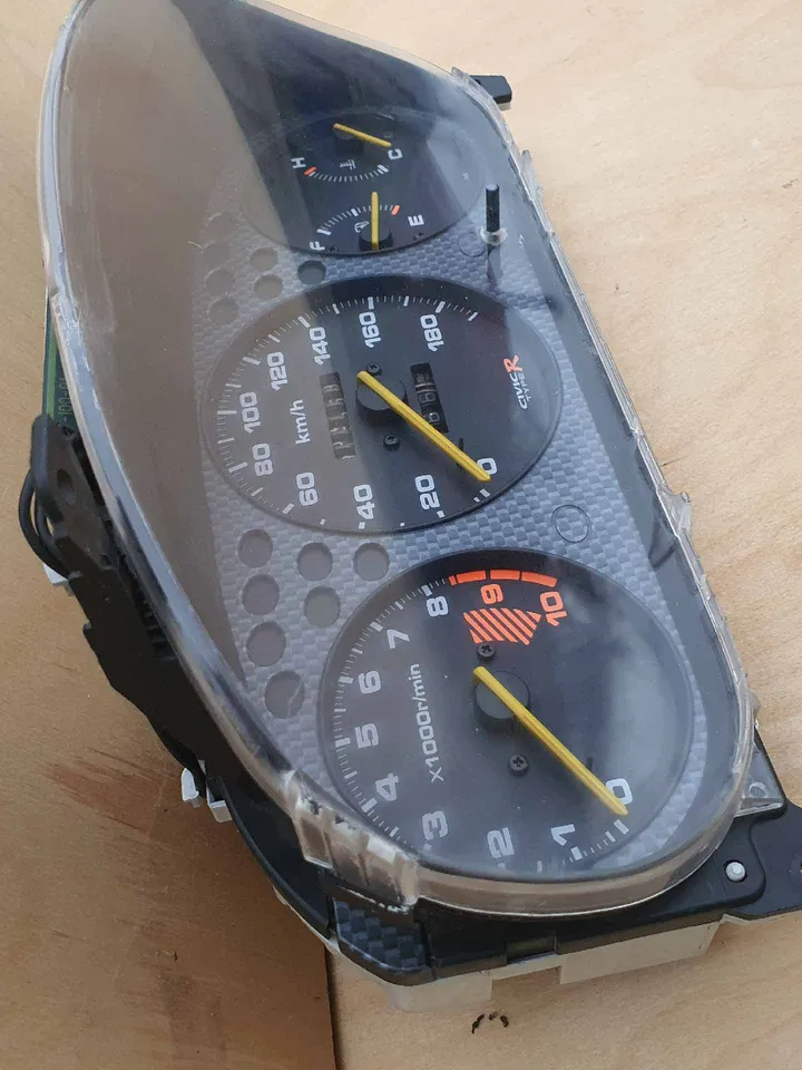 Genuine JDM gauge cluster m/t EK9 Type-R for Honda Civic Ek Ej 99-00 Speedometer