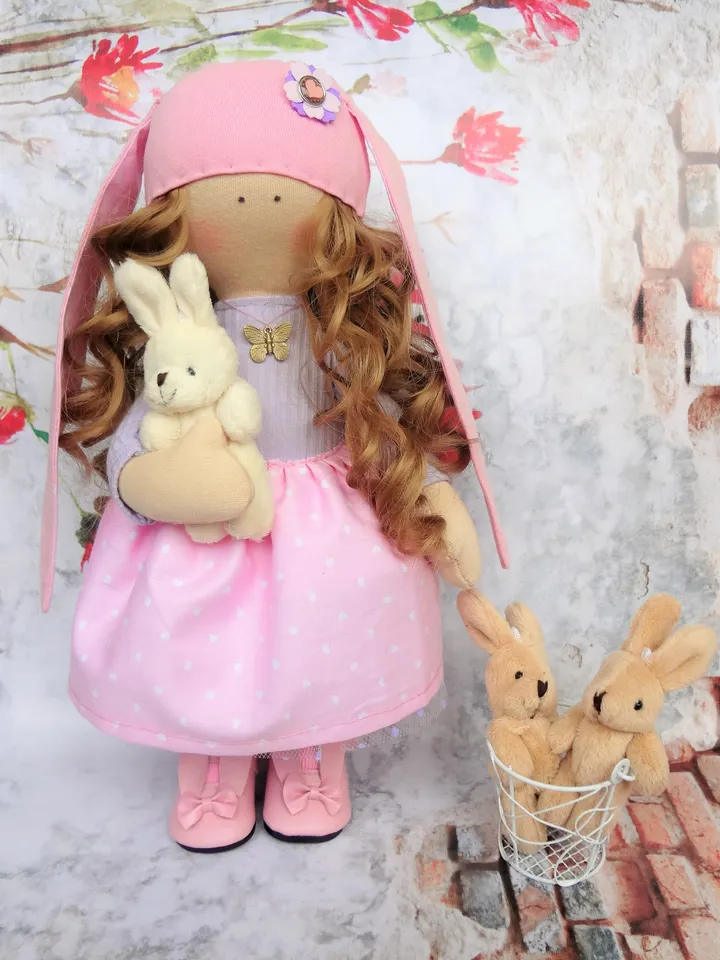 Doll pattern - 12 inch doll pattern and tutorial - Rag doll sewing pattern - Christmas gift idea