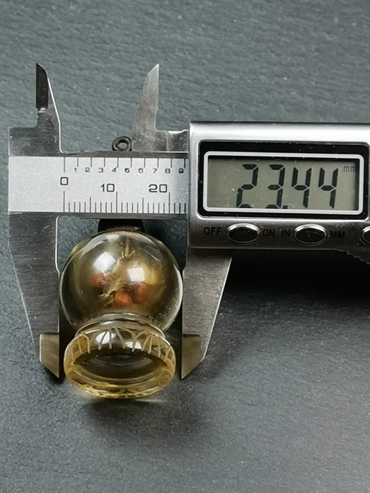 Gandhanra Handmade Tibetan Buddhist Amulet,Crystal Stupa Pendant,Pagoda,Buddhist Tower,Gau Shrine,Mani Rilbu Bottle,Consecration Zung,2.1"