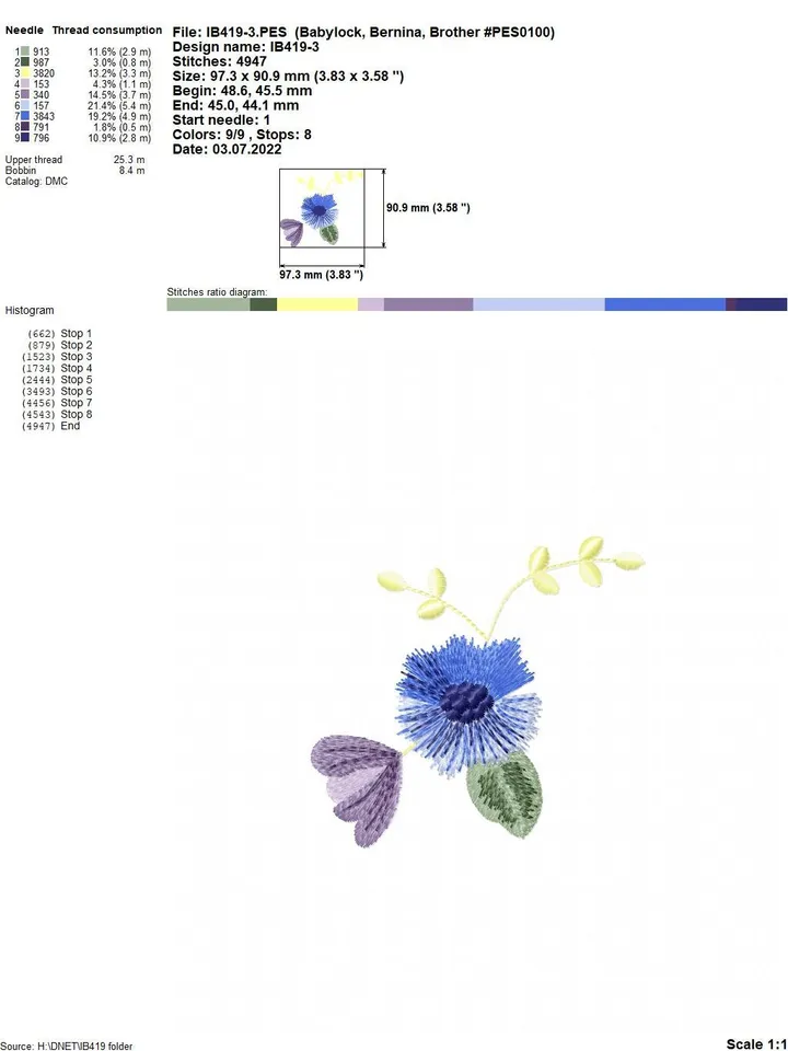 Flowers arrangement set of six flowers designs for machine embroidery digital embroidery pattern machine embroidery design floral embroidery