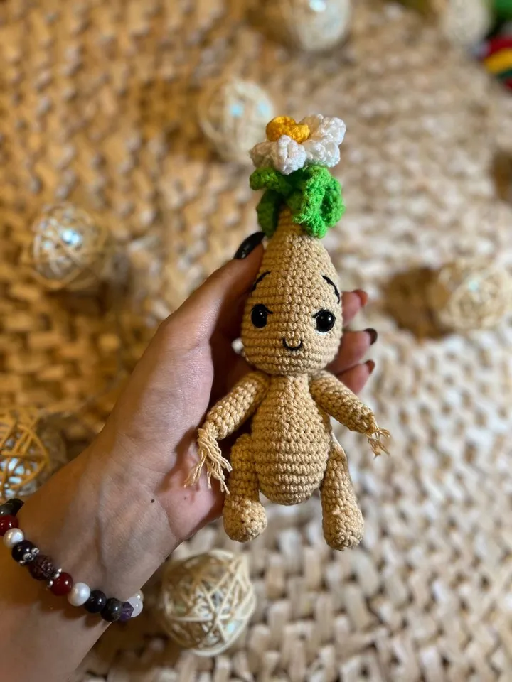 PDF Crochet Narcissus Doll Pattern, Amigurumi Flower, Cute Plant Doll, Flower doll, Amigurumi Doll Pattern, Flower Toy, Spring Crochet