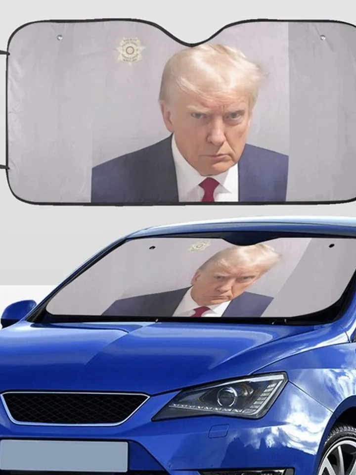 Trump Mugshot Car SunShade