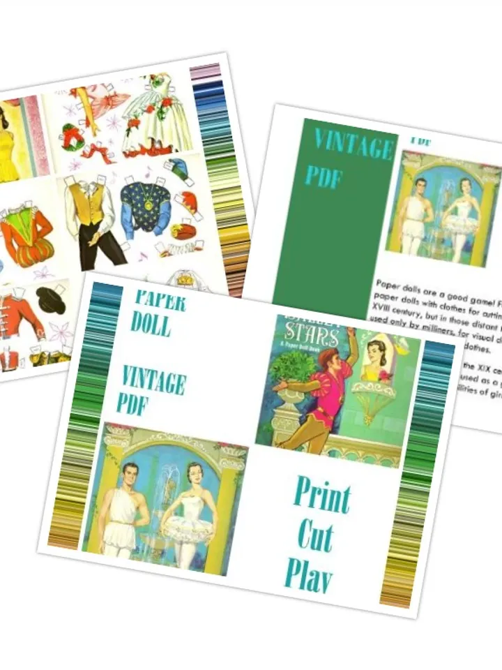 Paper Doll Ballet Digital Download PDF