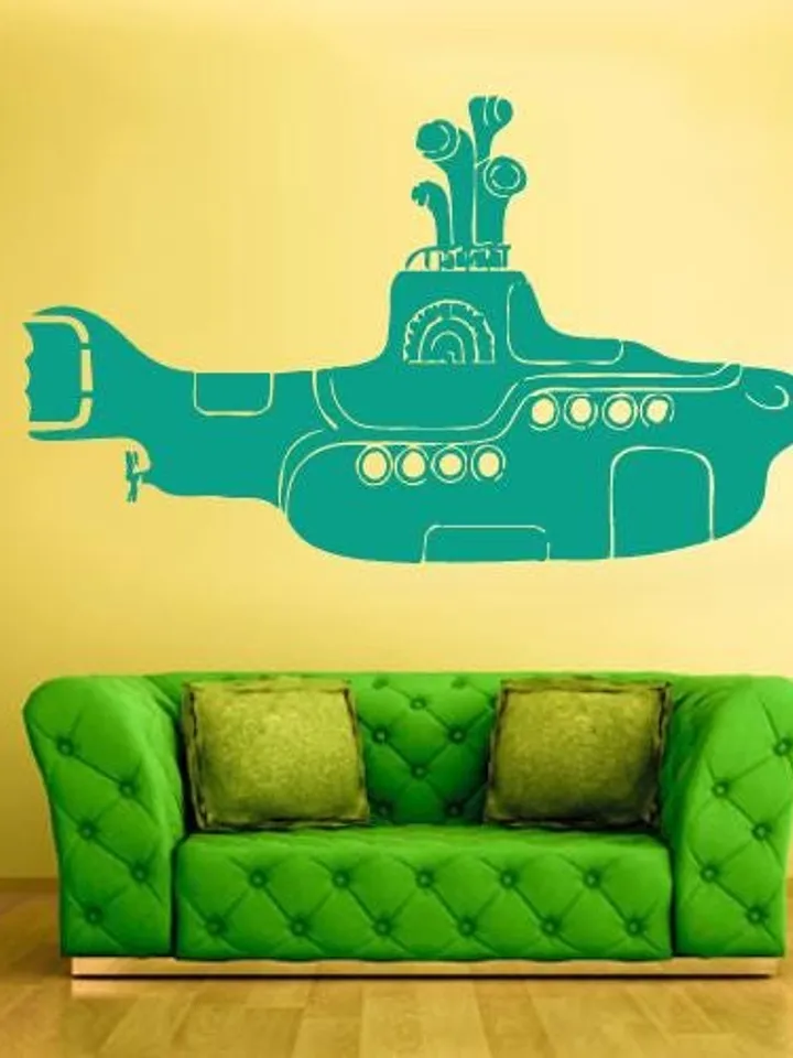 Yellow submarine Wall Decal Sticker z862
