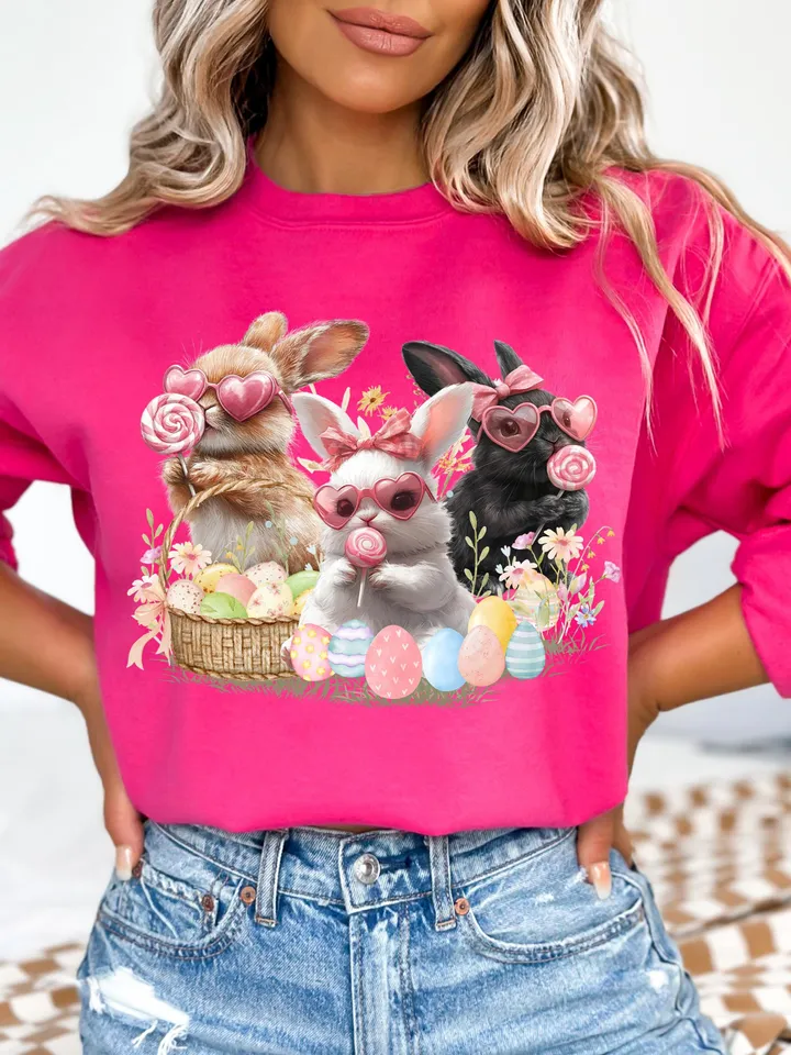 Glitter Easter Bunny Coquette PNG Happy Easter png PNG Coquette Bunny PNG Bow Easter Glitter Brushstroke Girls Kids Easter Sublimation