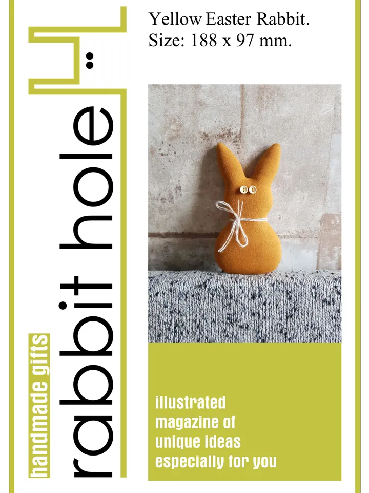 Easter Bunny Sewing pattern pdf, easter decor diy, digital tutorial in english