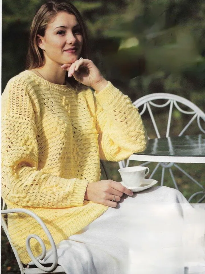 Sweater crochet pattern, lace sweater crochet, women sweater, easy sweater crochet pdf