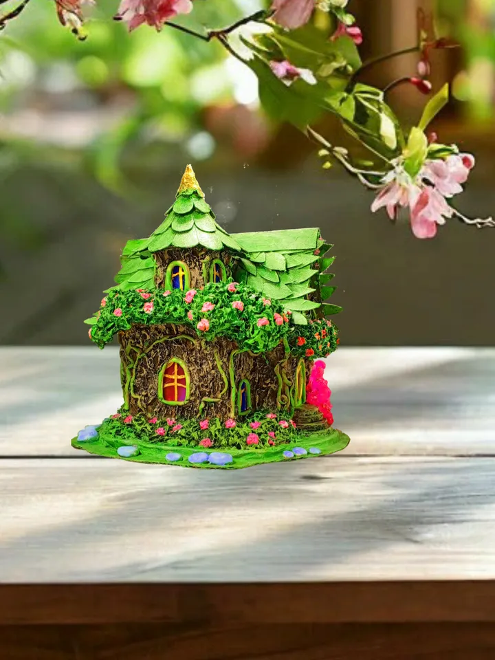 Night light "Elves House" Fairy house Kids lamp Bedroom lamp