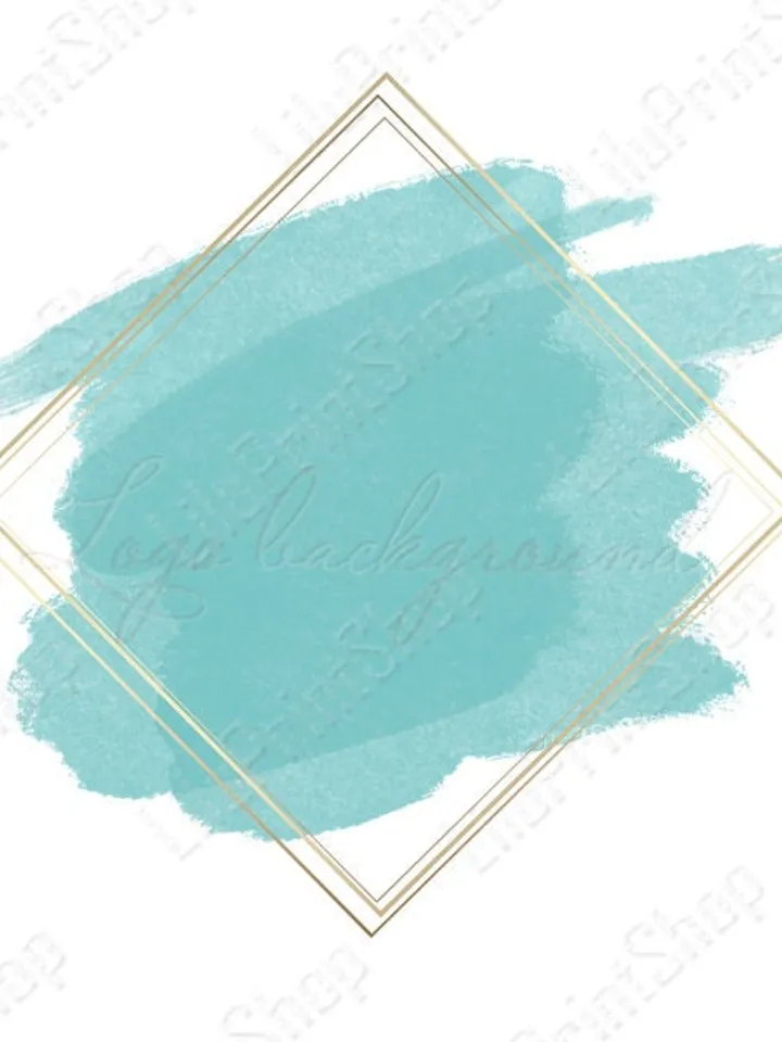 Watercolor logo png Turquoise logo png Turquoise brush stroke logo Turquoise Logo Background Png Mint & gold logo png Turquoise logo design