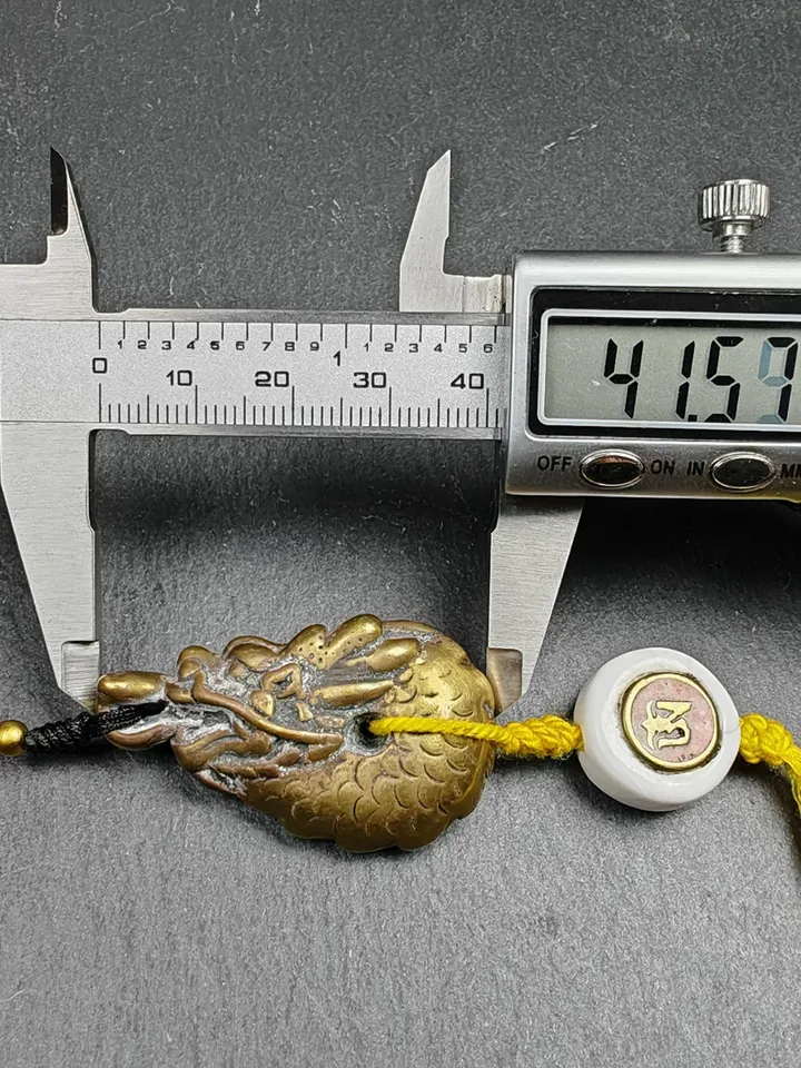Gandhanra Unique Tibetan Buddhist Amulet, Dragon Charm with Conch Shell OM Pendant