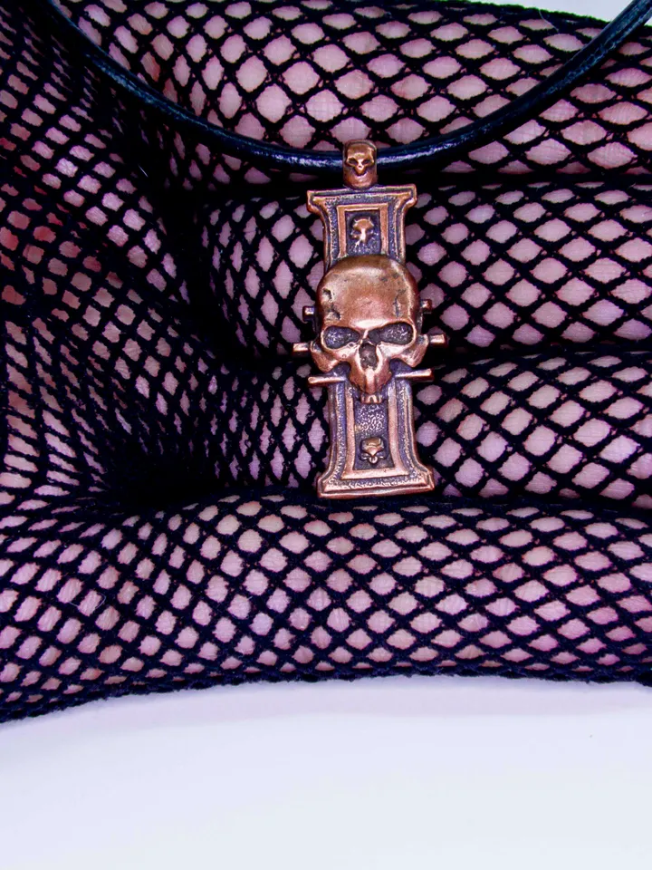 Pure Copper Inquisition Insignia Pendant with Skull