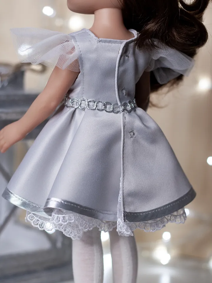 Paola Reina clothes, Doll coat, dress, shoes, underwear, Outfit for 13 inch dolls, Handmade doll clothes, Expensive doll