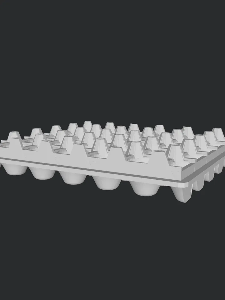 3D MODEL Miniature big egg box model ready to print