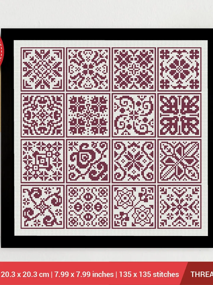 Ornament Cross stitch pattern | Embroidery Pattern | Instant Download | Embroidery Designs