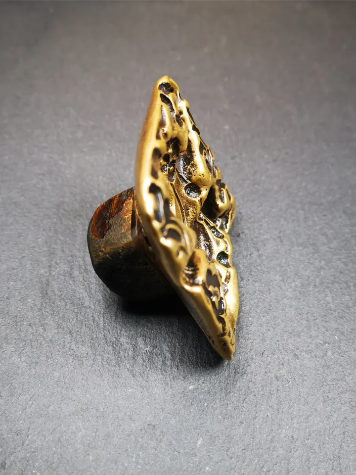 Gandhanra Old Tibetan Buddha Statue Tsa Tsa Mold, Mahakala Tsha Tsha Mould For Making Clay Statue,2.36&quot;,about 70 Years Old