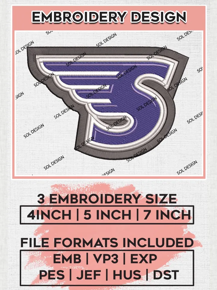 Stonehill Skyhawks Logo Machine Embroidery Design, NCAA Stonehill Skyhawks Embroidery Design Design files, NCAA Embroidery Designs, NCAA Machine Embroidery Designs, Digital Download