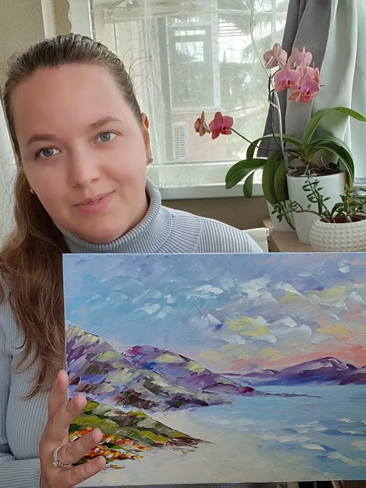 Beach Painting Seascape Original Art Landscape Wall Art Impasto Oil Painting