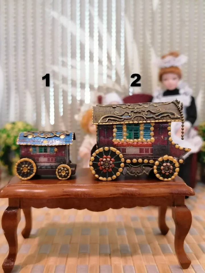 1:12 scale. Gypsy wagon. Toy for a doll .