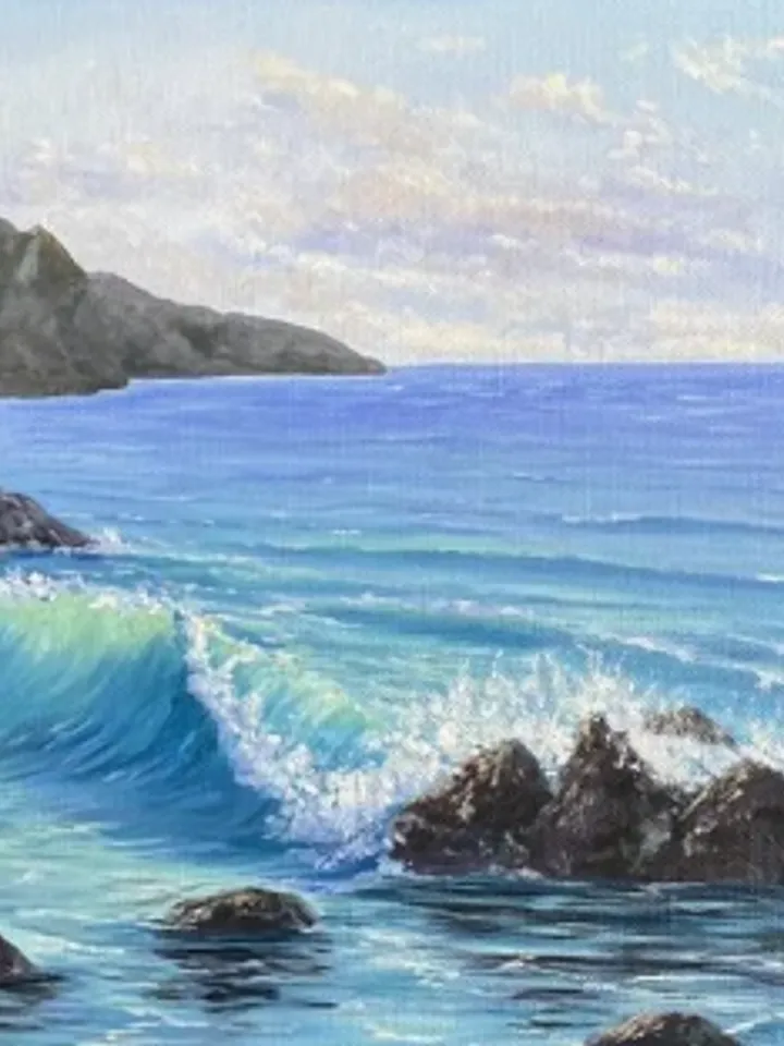 Painting on canvas “Seascape”, oil, size 40 by 50 cm