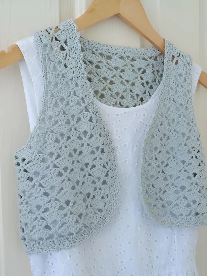 Crochet pattern easy vest, summer vest crochet pattern, women waistcoat crochet pattern pdf