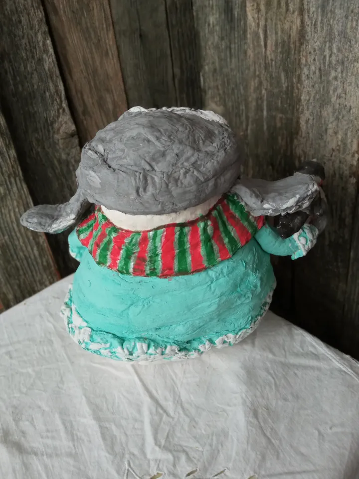 Big Christmas snowman with bird
Christmas decor Xmas decorations New Year's season. Free shipping. Christmas gifts. Spun cotton doll.