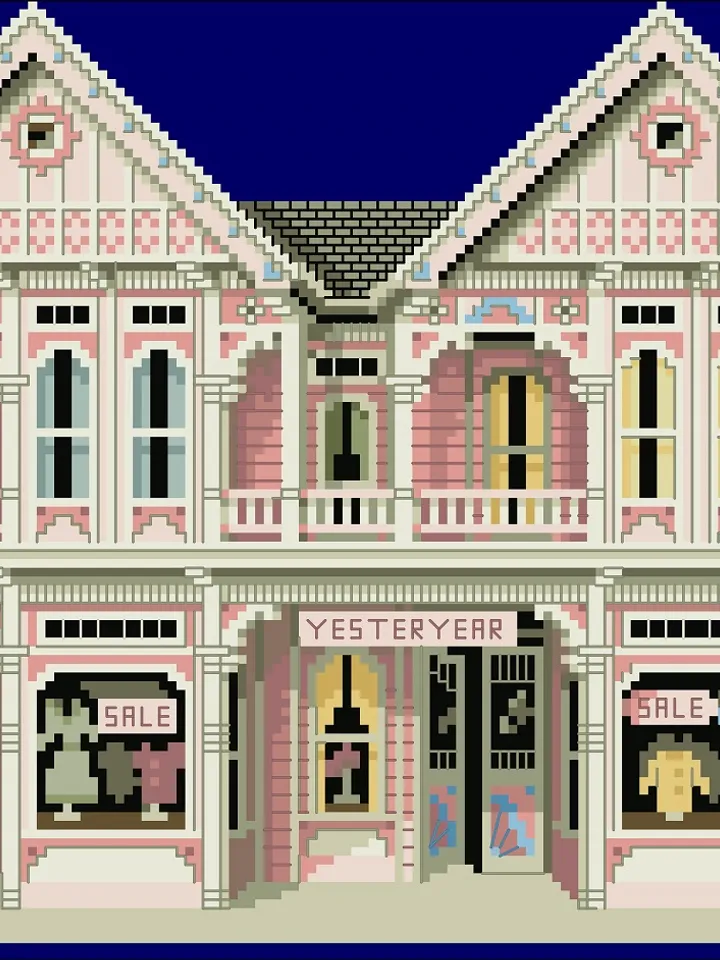 Vintage Cross Stitch Pattern Victorian House Counted Digital Download PDF