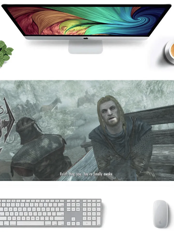 Skyrim Hey you, finally awake Gaming Mousepad