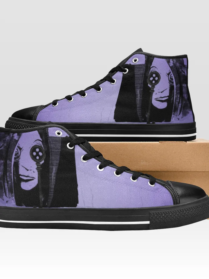 Coraline Shoes, High-Top Sneakers, Handmade Footwear