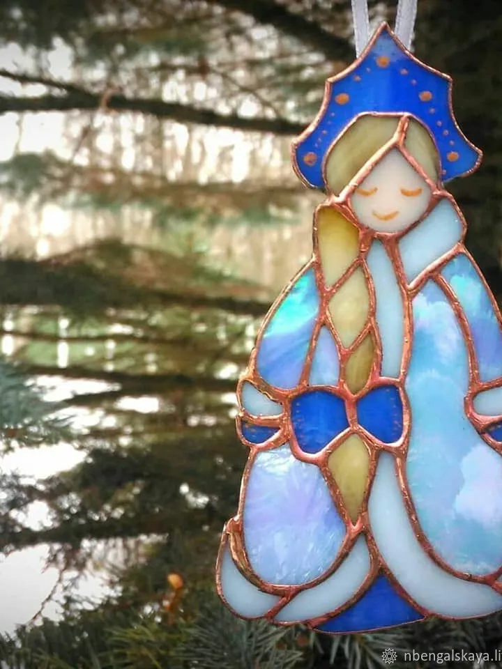 Stained Glass Christmas Magic: Collection №2, Artisan Glass Holiday Ornaments, Handcrafted Festive Glass Figures, Tiffany-Style Christmas Keepsakes, Holiday Spirit Glass Figurines, Yuletide Glass Creations
