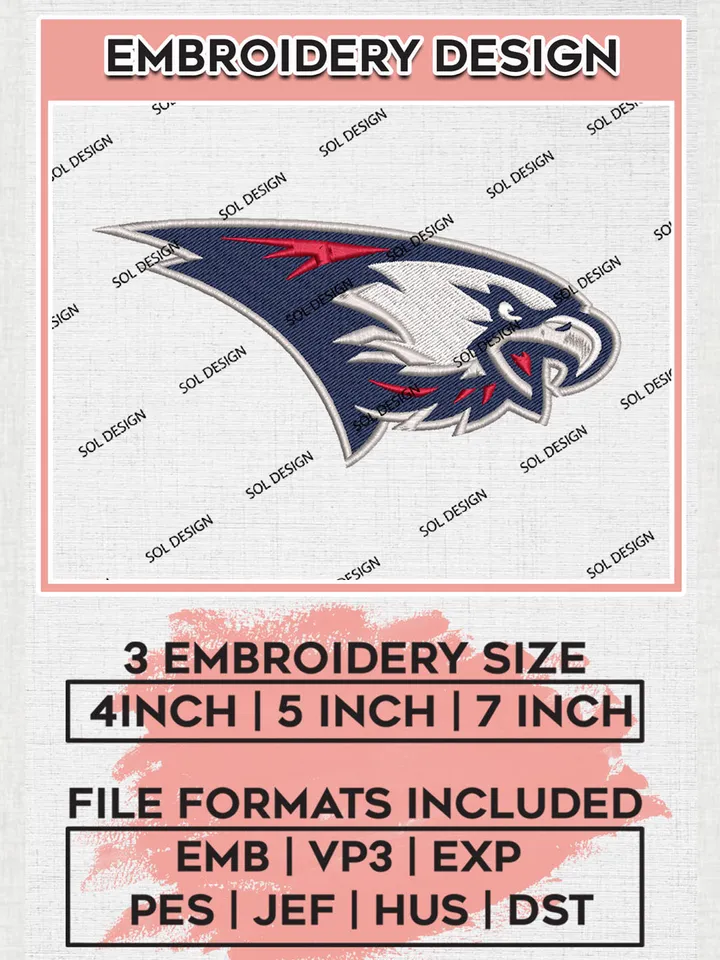 Southern Indiana Screaming Eagles Mascot Embroidery Designs, NCAA Logo Embroidery Files, NCAA Southern Indiana Screaming Eagles Logo, NCAA Embroidery Designs, Machine Embroidery Designs, Digital Download