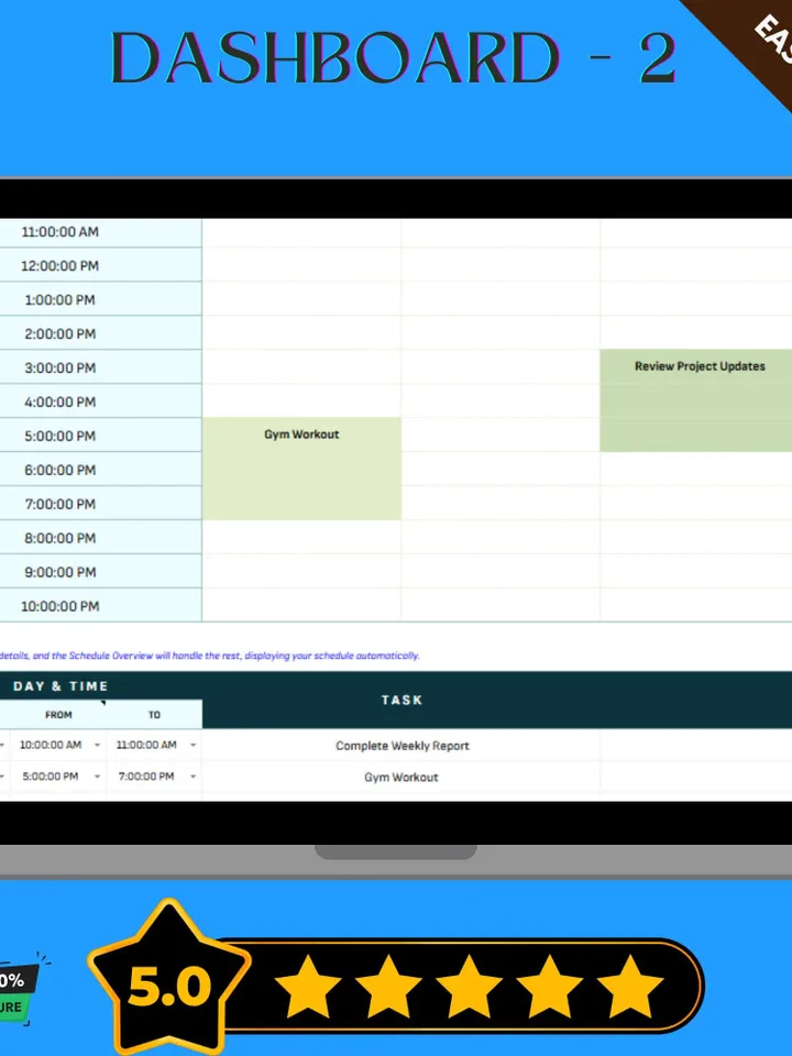 Weekly Task Tracker Template, Editable Google Sheets, Task Management Log, Weekly Progress Tracking Sheet