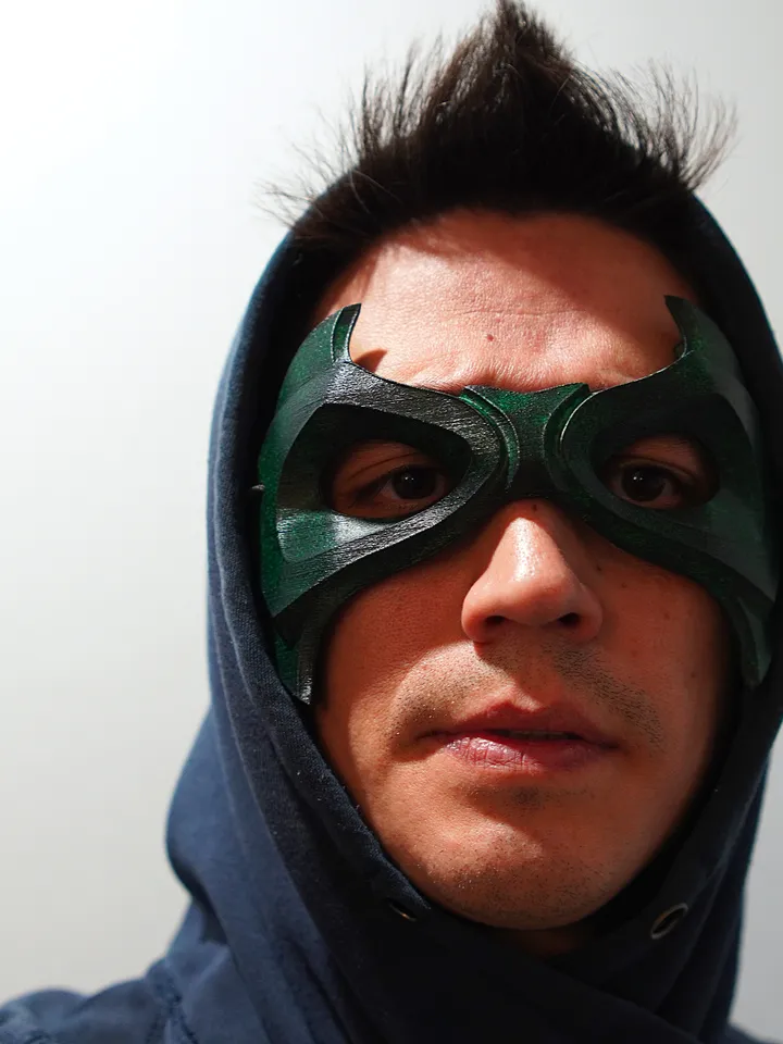 ROBIN 6 Green Mask from Batman Robin 6 Batman mask