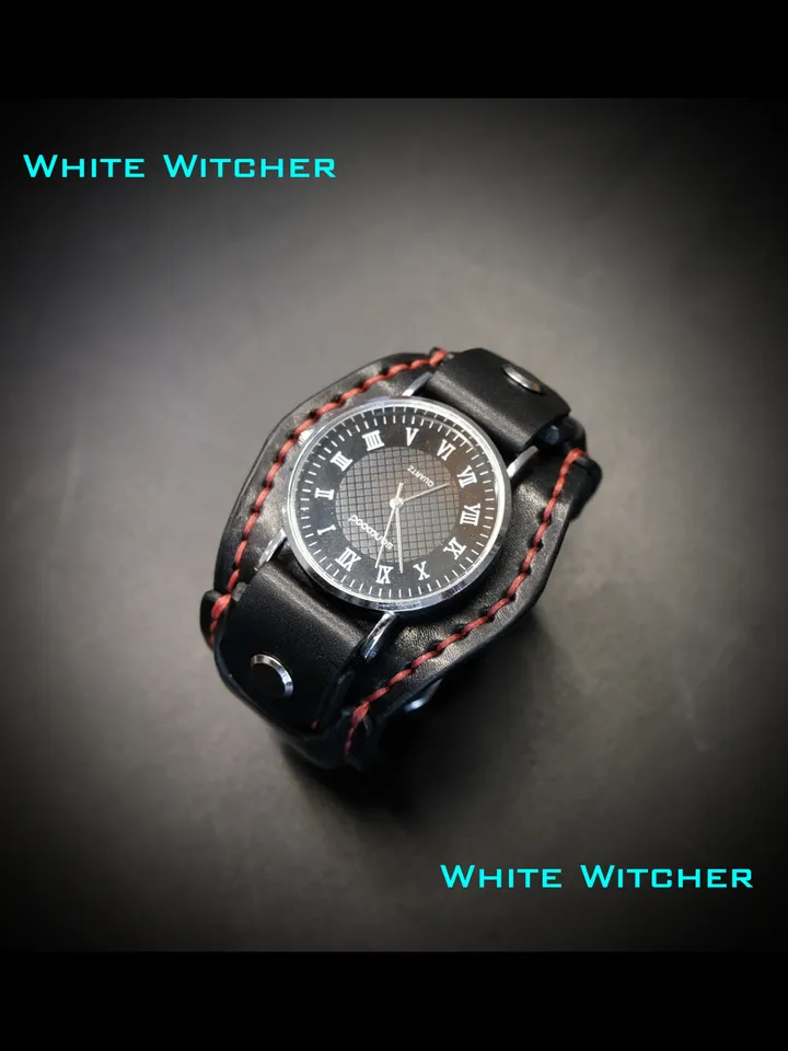 Handmade leather watch strap - wristband made to order.
