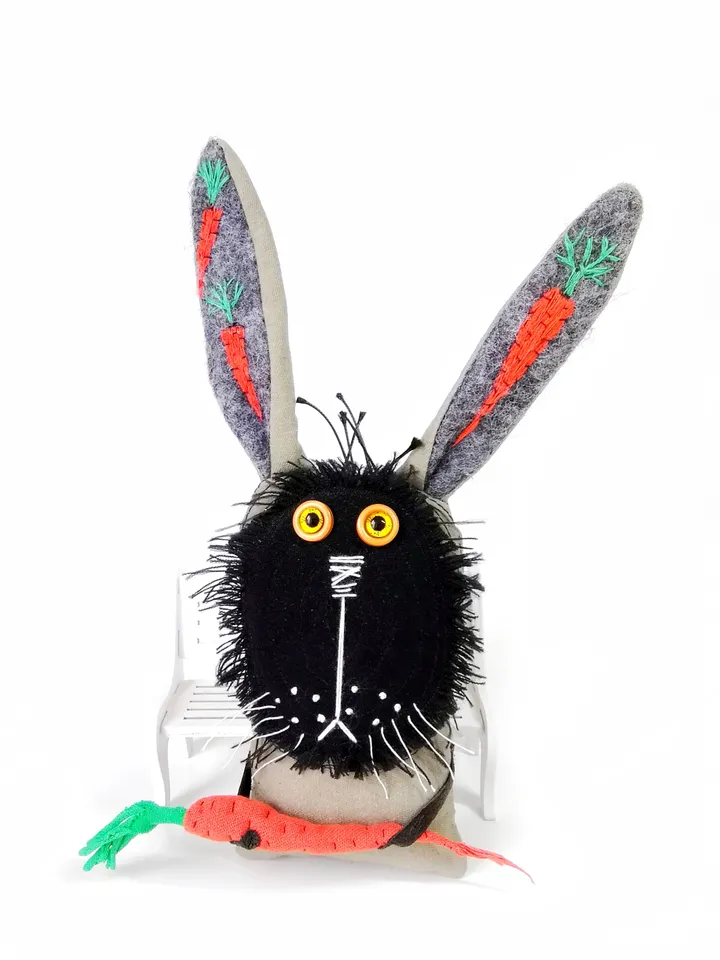 Unique Handmade Textile Art Bunnies - Charming One-of-a-Kind Creations. Handcrafted Interior Toys. Shop Our Collection of Eerie and Whimsical Dolls. FREE SHIPPING!