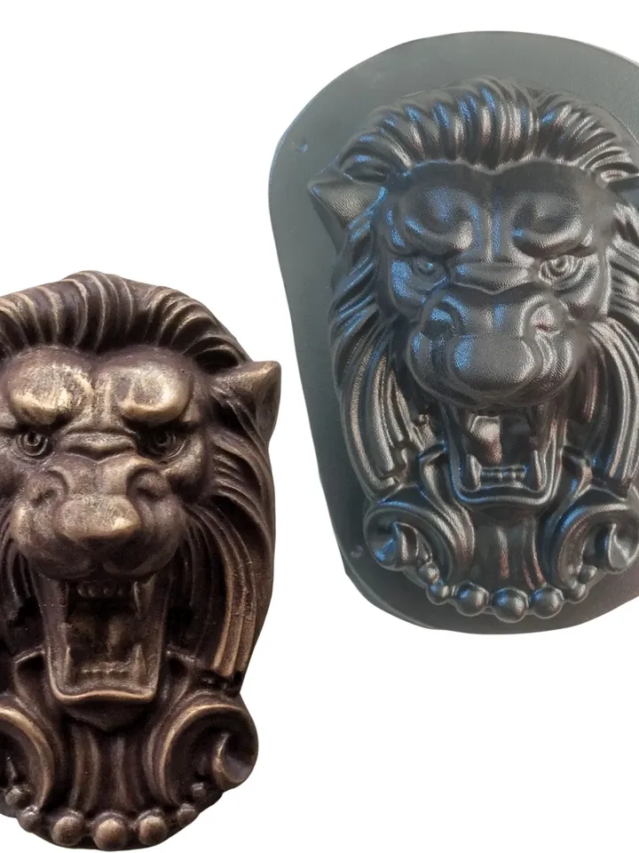 Plastic Mold for concrete and gypsum "Lion" DIY