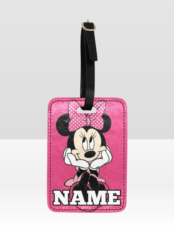 Minnie Mouse Luggage Tag Custom NAME