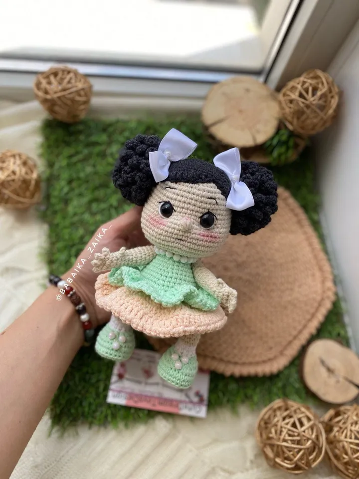 PDF Crochet Baby Doll Amigurumi Pattern, cute amigurumi baby doll, crochet doll, doll pattern, amigurumi baby toy