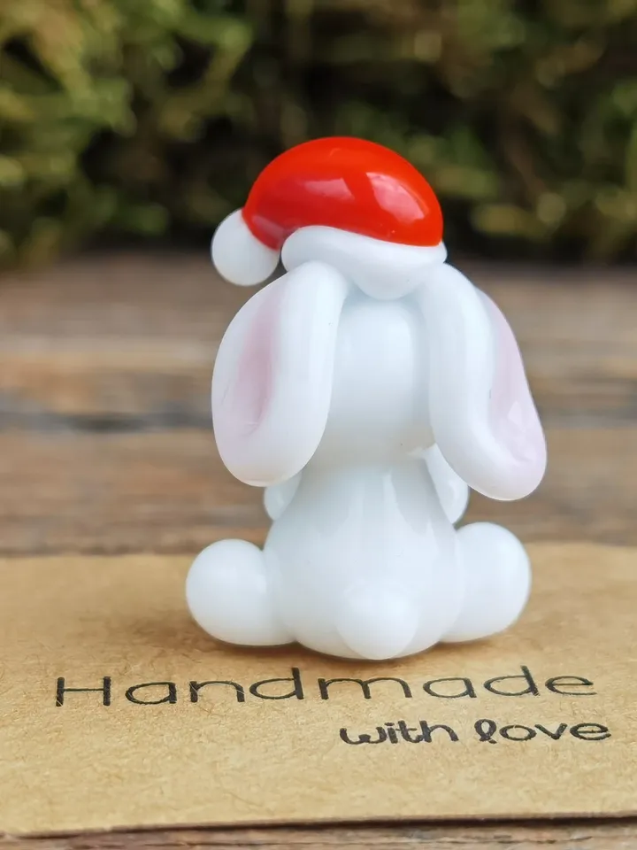 WHITE RABBIT FIGURINE Easter figurines Bunny ornament Easter Bunny decor Rabbit lover gift Rabbit statue Miniature dollhouse easter gifts