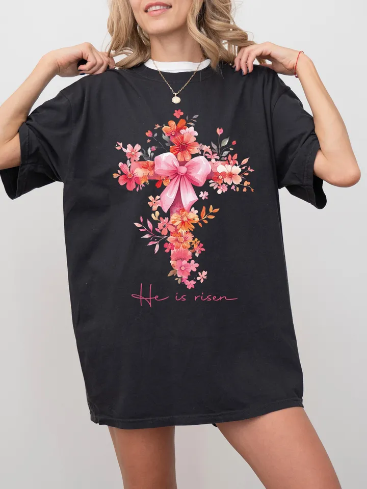 He is risen png, Easter Floral Png, Christian Easter Png, Easter eggs png, Happy Easter Png, Preppy Easter png, Easter Png, Bible verse png