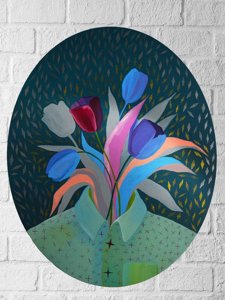 Still life Bouquet Original acrylic painting