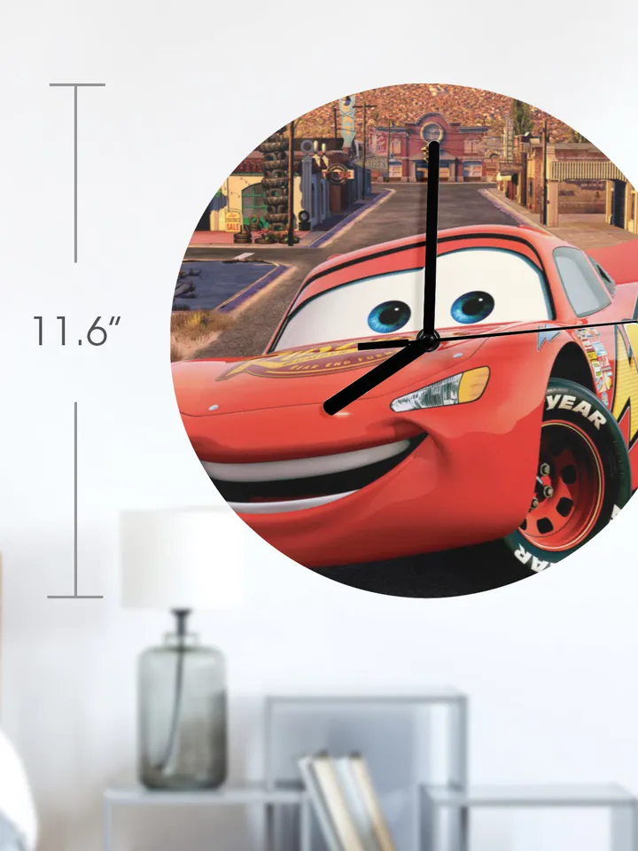 Lightning McQueen Cars Wall Clock
