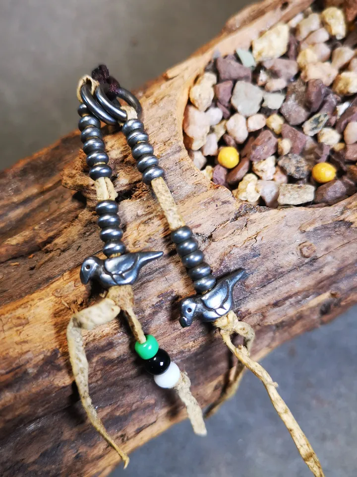 Gandhanra 4MM Mini Size Tibetan Buddhist Mala Counters,Prayer Bead Accessories,with Lucky Birds Pendant