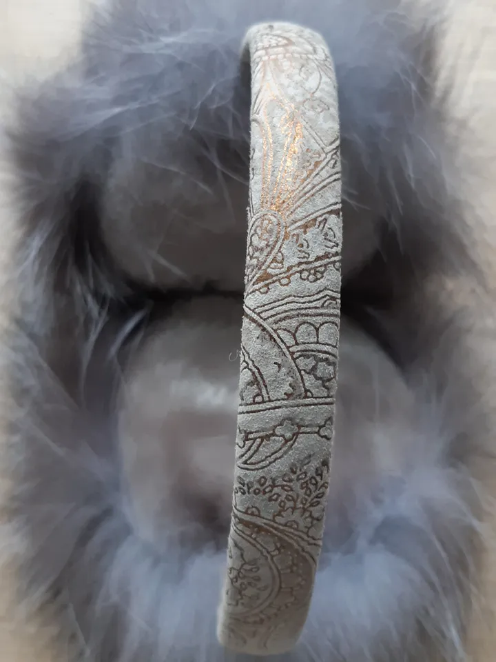 Earmuffs silver fox genuine fur rim of real leather/ earphones winter/ Earmuffs women/ Unisex fur earmuffs by Sofalee.