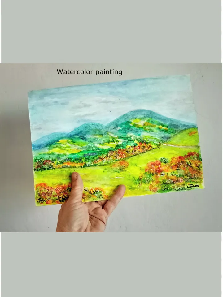 Mount Diablo Painting California Hills Original Art